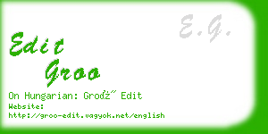 edit groo business card